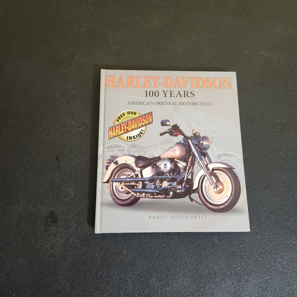 Harley-Davidson 100 Years Gray Book with Motorcycle Image